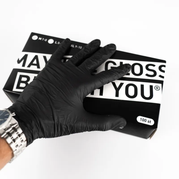 Handschoenen zwart 100 stuks | Tershine - Afbeelding 2