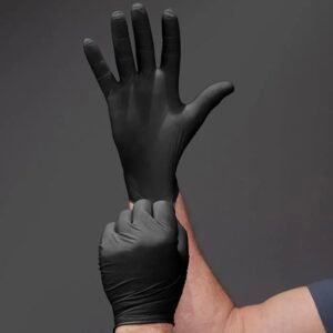 Wegwerphandschoenen 50st, Poedervrij, Zwart
